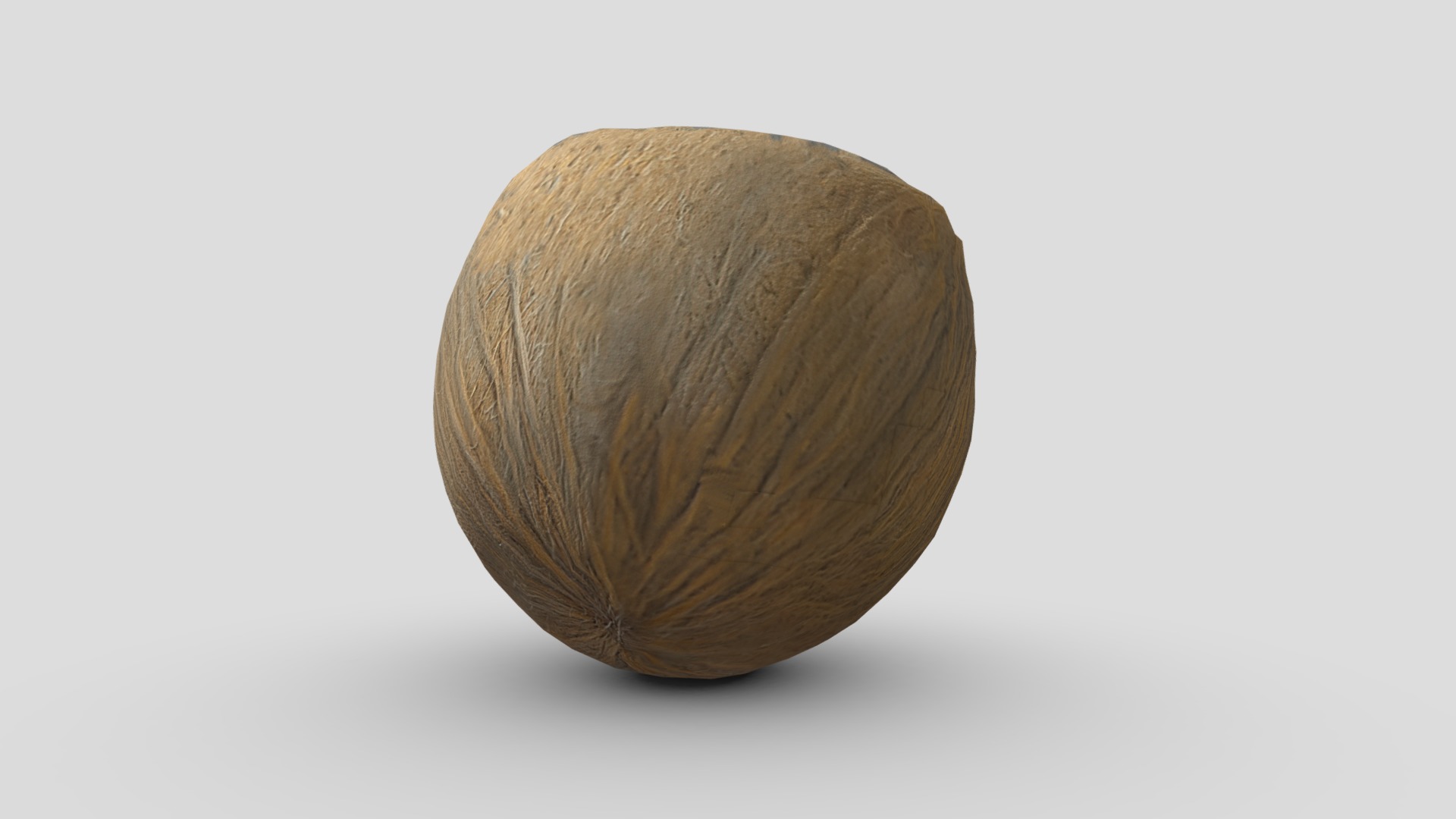 Coconut Piece Filled Low-poly 3D model_7