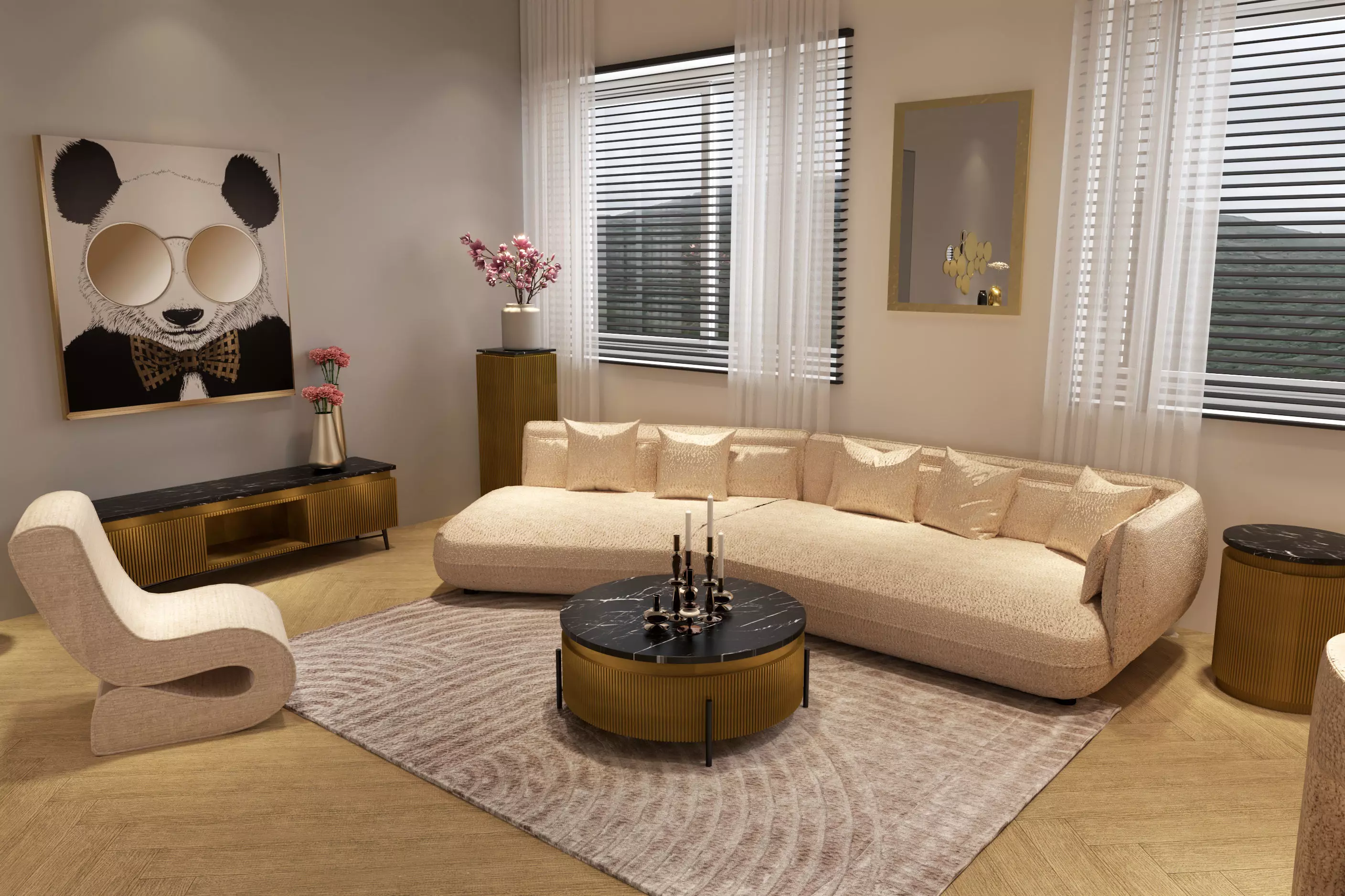 interior showroom 3D model_0