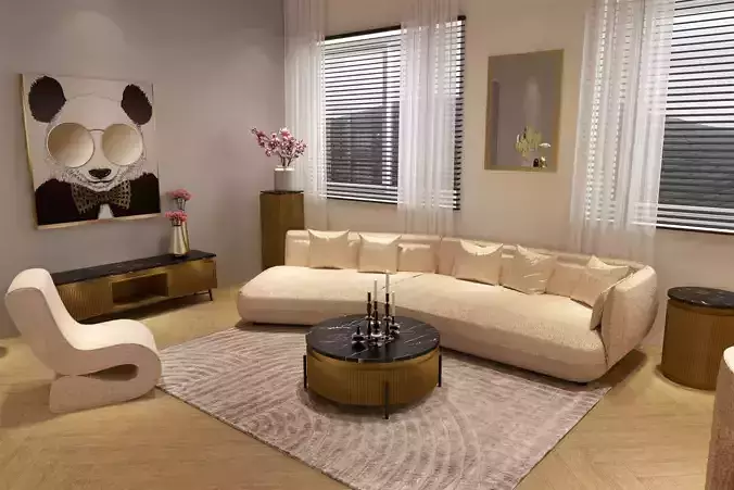 interior showroom 3D model