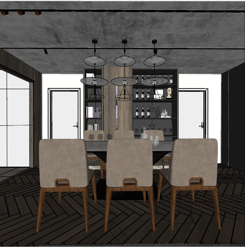 Modern living room  3D model_8