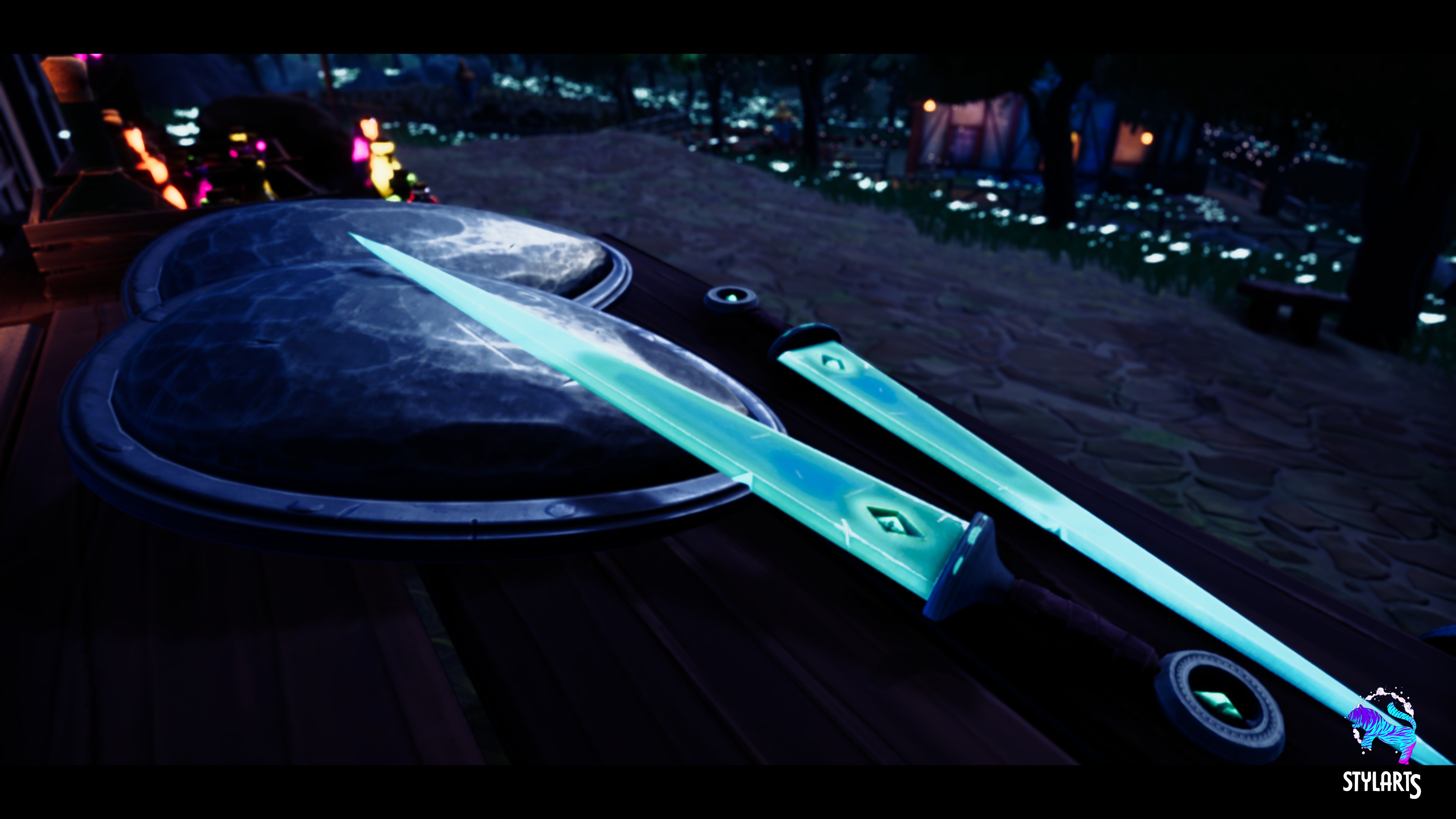 Modular Stylized Village Low-poly 3D model_17