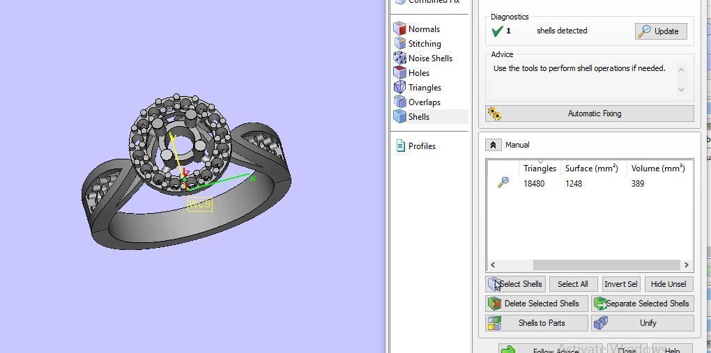 daimond ring 3D print model_19
