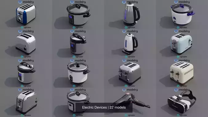 Electric Devices 3D Model Collection