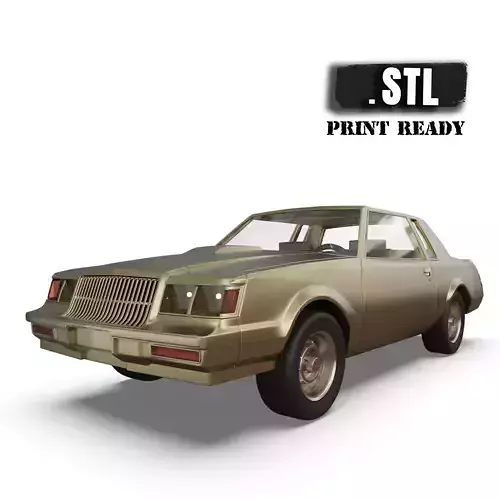 87 Regal Grand National muscle car 3d printer stl files 3D print model