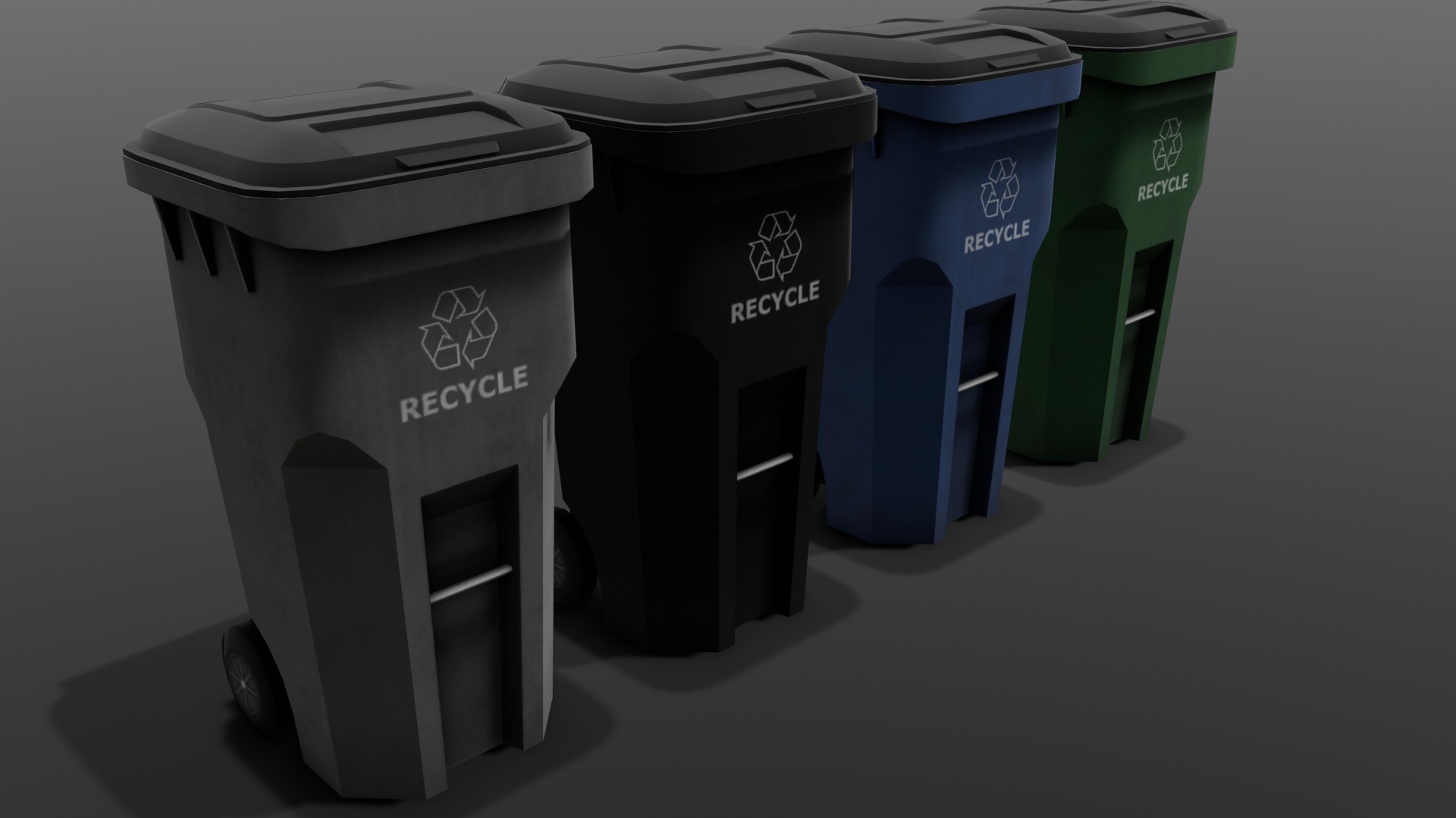 Dust Bin 3D Model  Low-poly 3D model_18