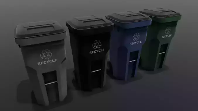 Dust Bin 3D Model 