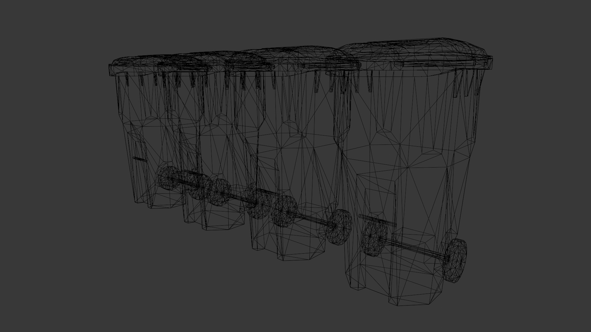 Dust Bin 3D Model  Low-poly 3D model_10