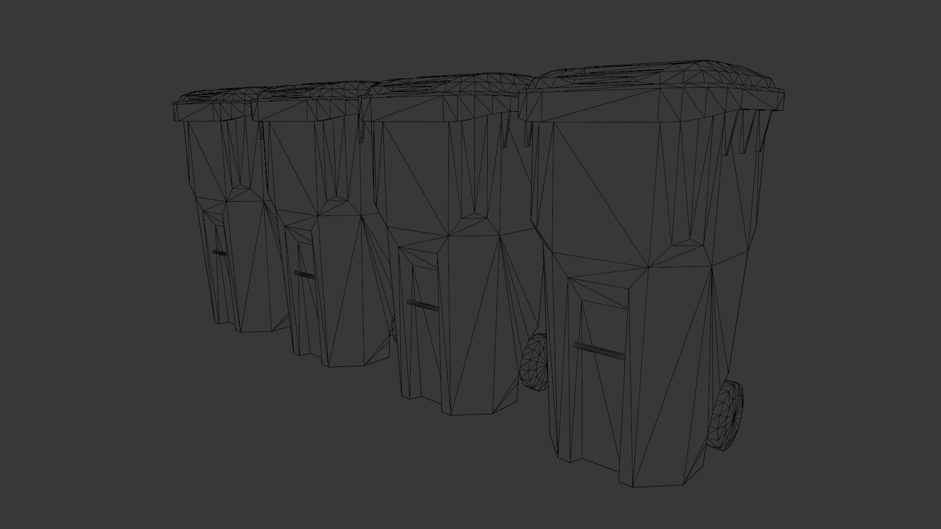 Dust Bin 3D Model  Low-poly 3D model_12