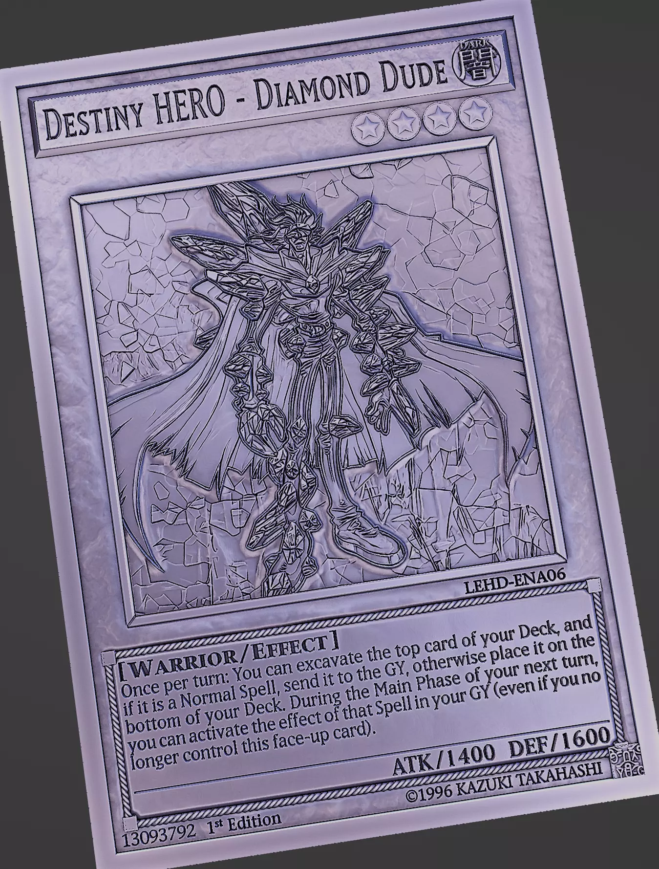 Destiny HERO - Diamond Dude - yu-gi-oh 3D print model