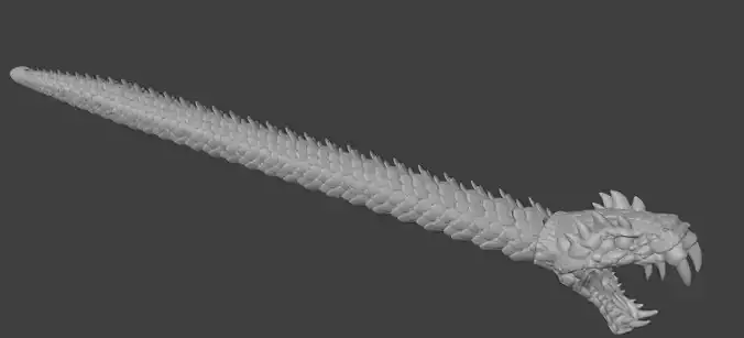 Articulated and Modular Serpent toy Free 3D print model