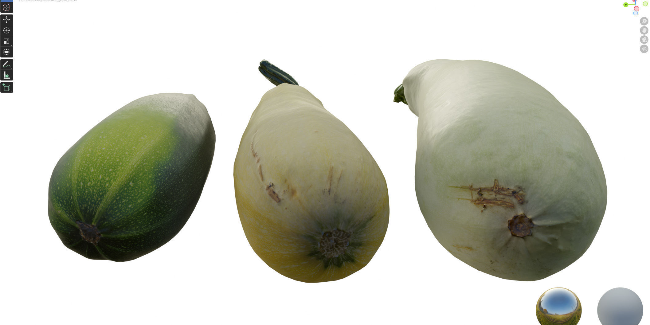 4k vegetable marrow 3D model_18