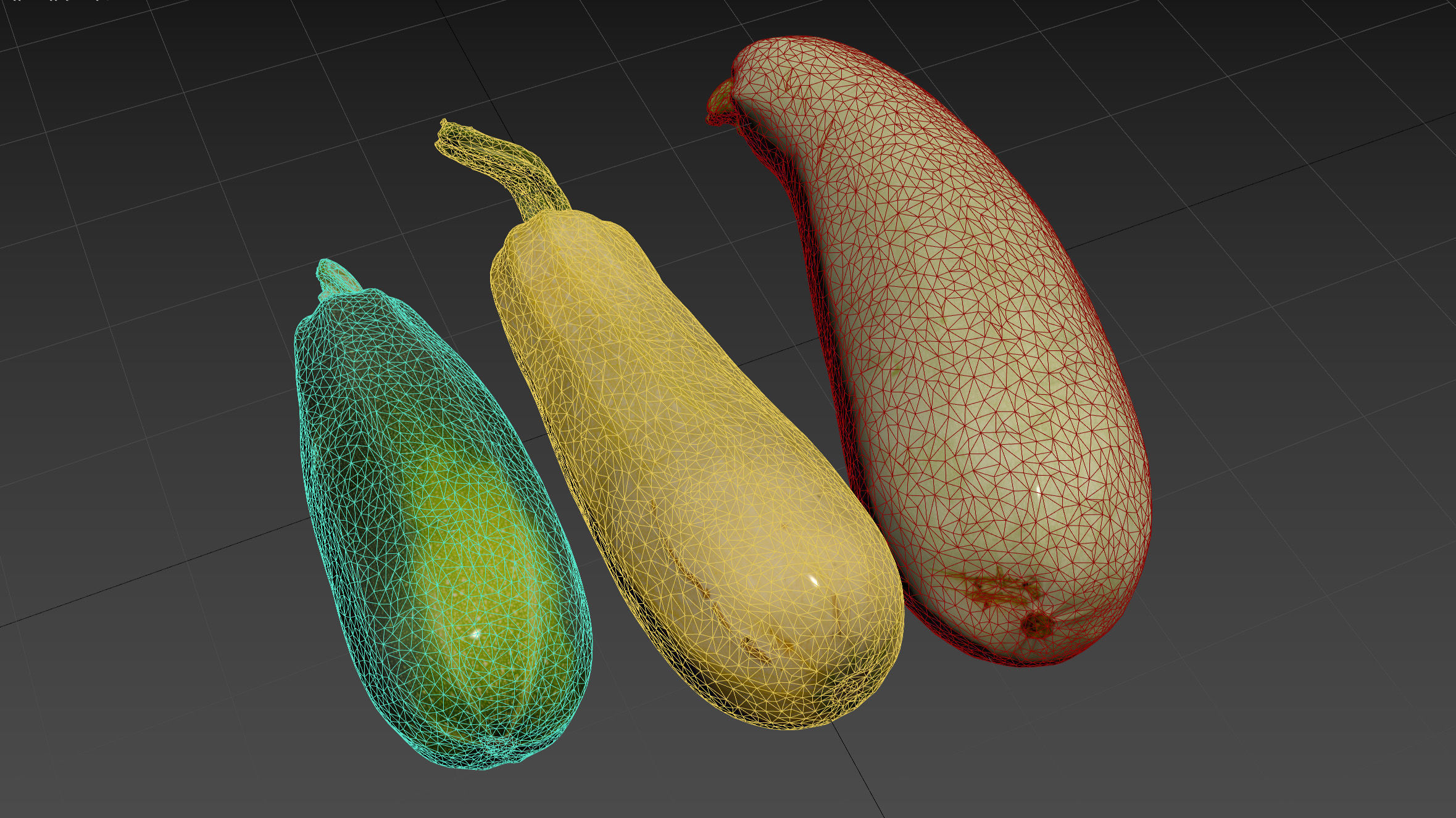 4k vegetable marrow 3D model_21