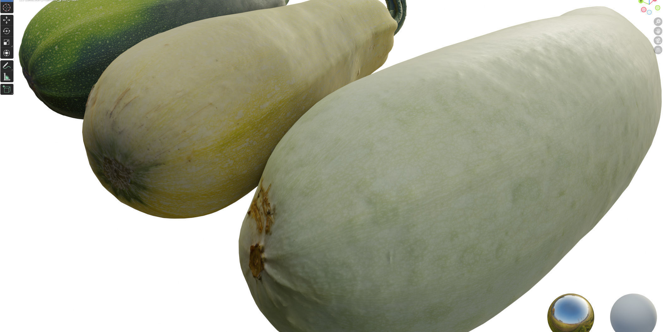 4k vegetable marrow 3D model_17