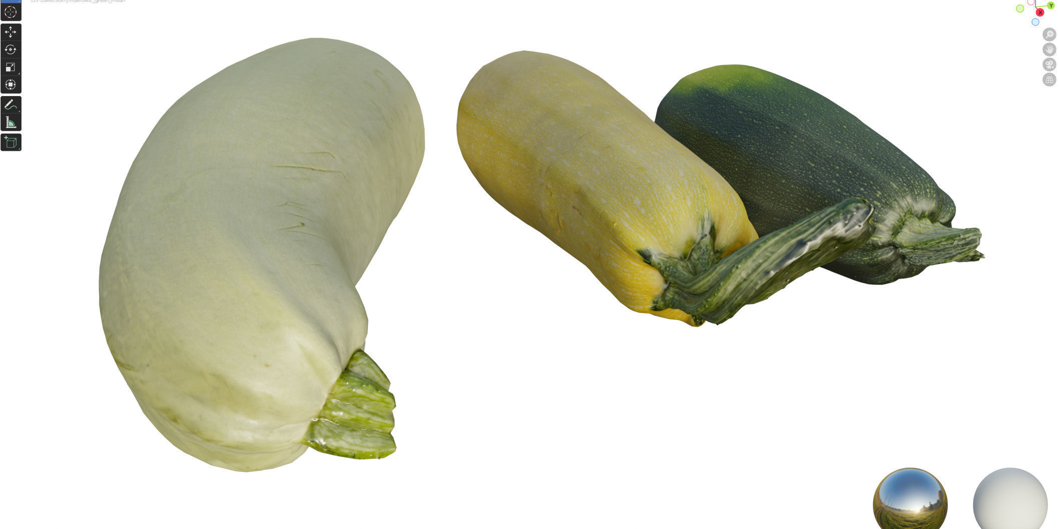 4k vegetable marrow 3D model_19