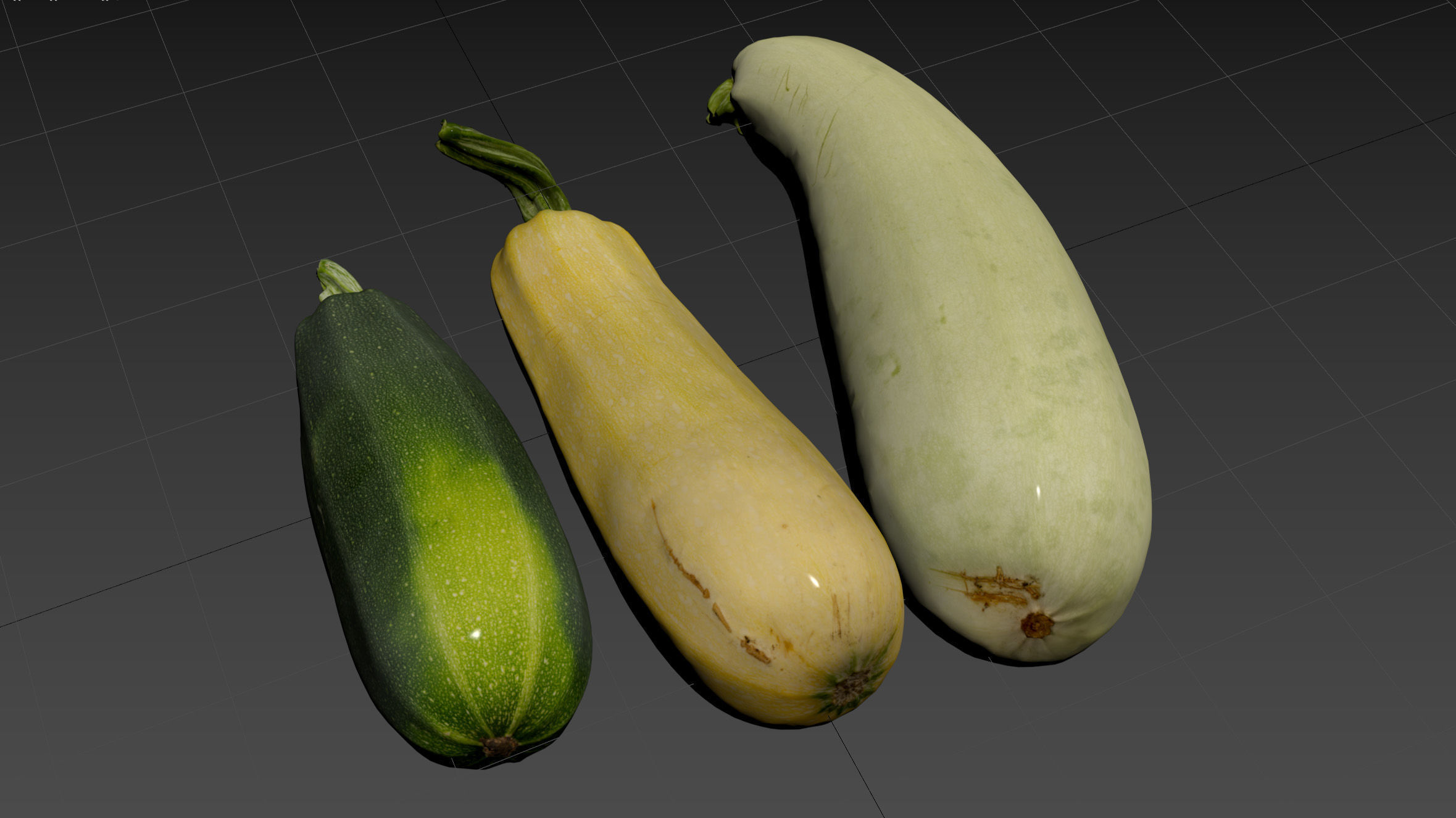 4k vegetable marrow 3D model_22