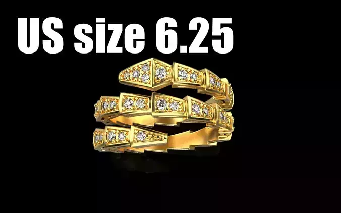 Bvlgari serpenti ring US size 6 model 933