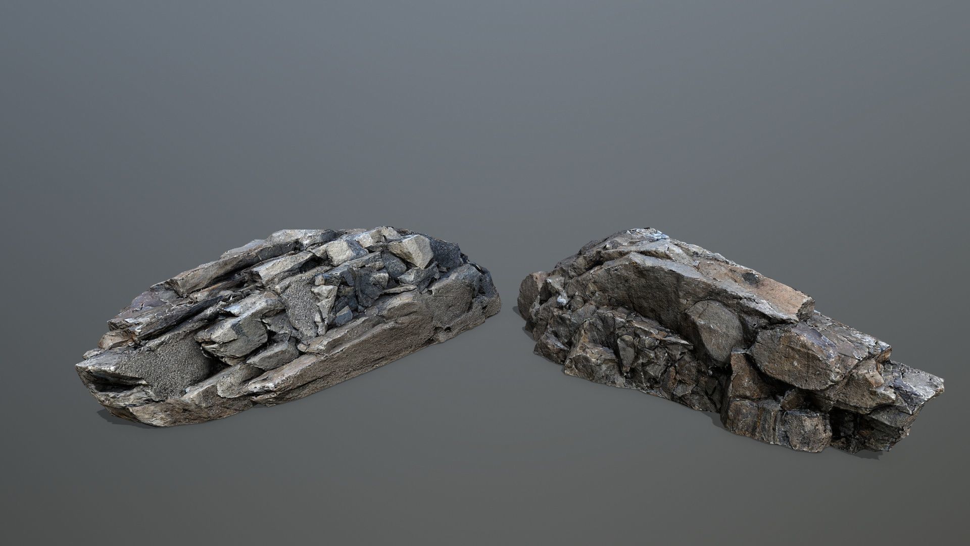 River Stones Low-poly 3D model_20