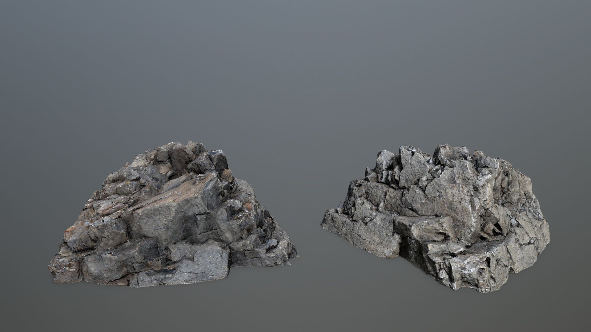 River Stones Low-poly 3D model_17