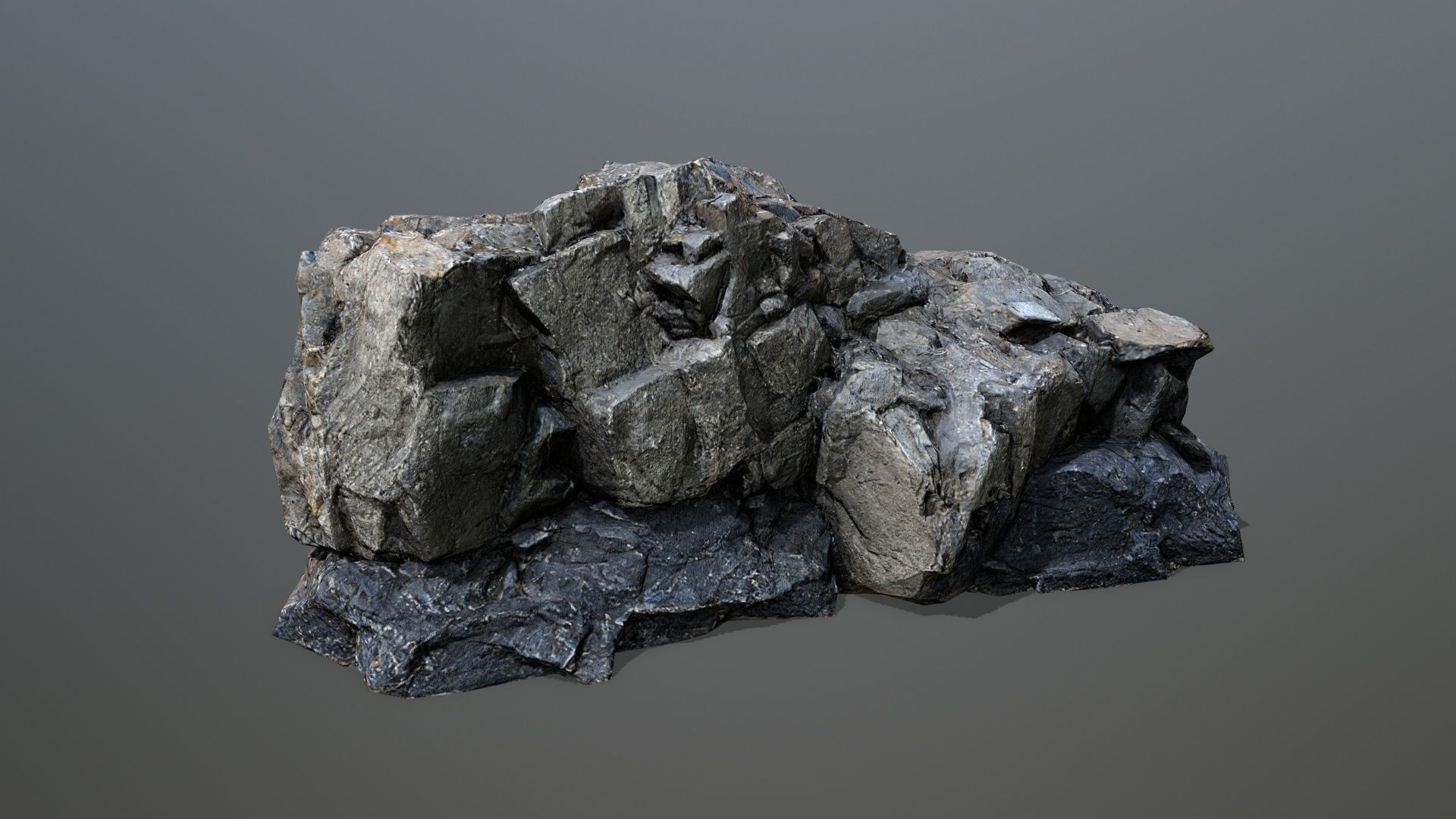 River Stones Low-poly 3D model_9