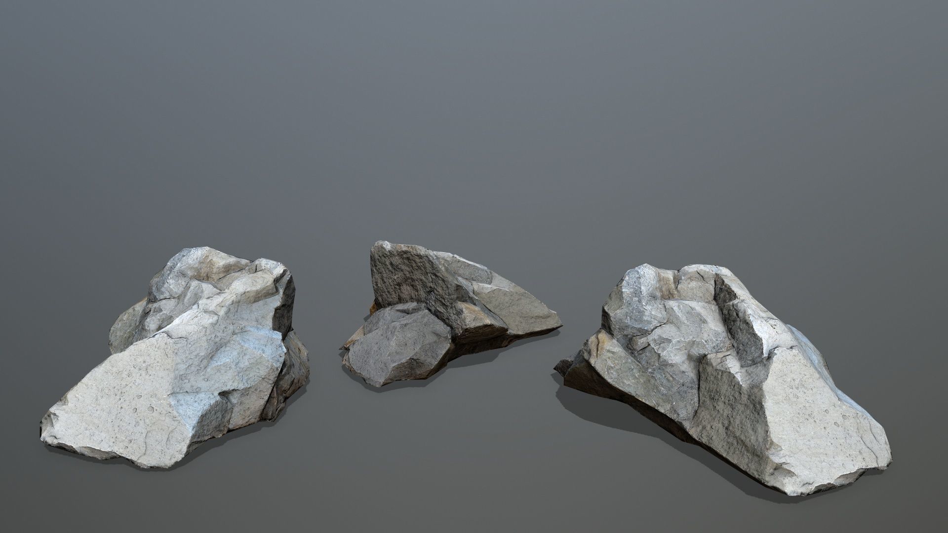 River Stones Low-poly 3D model_14