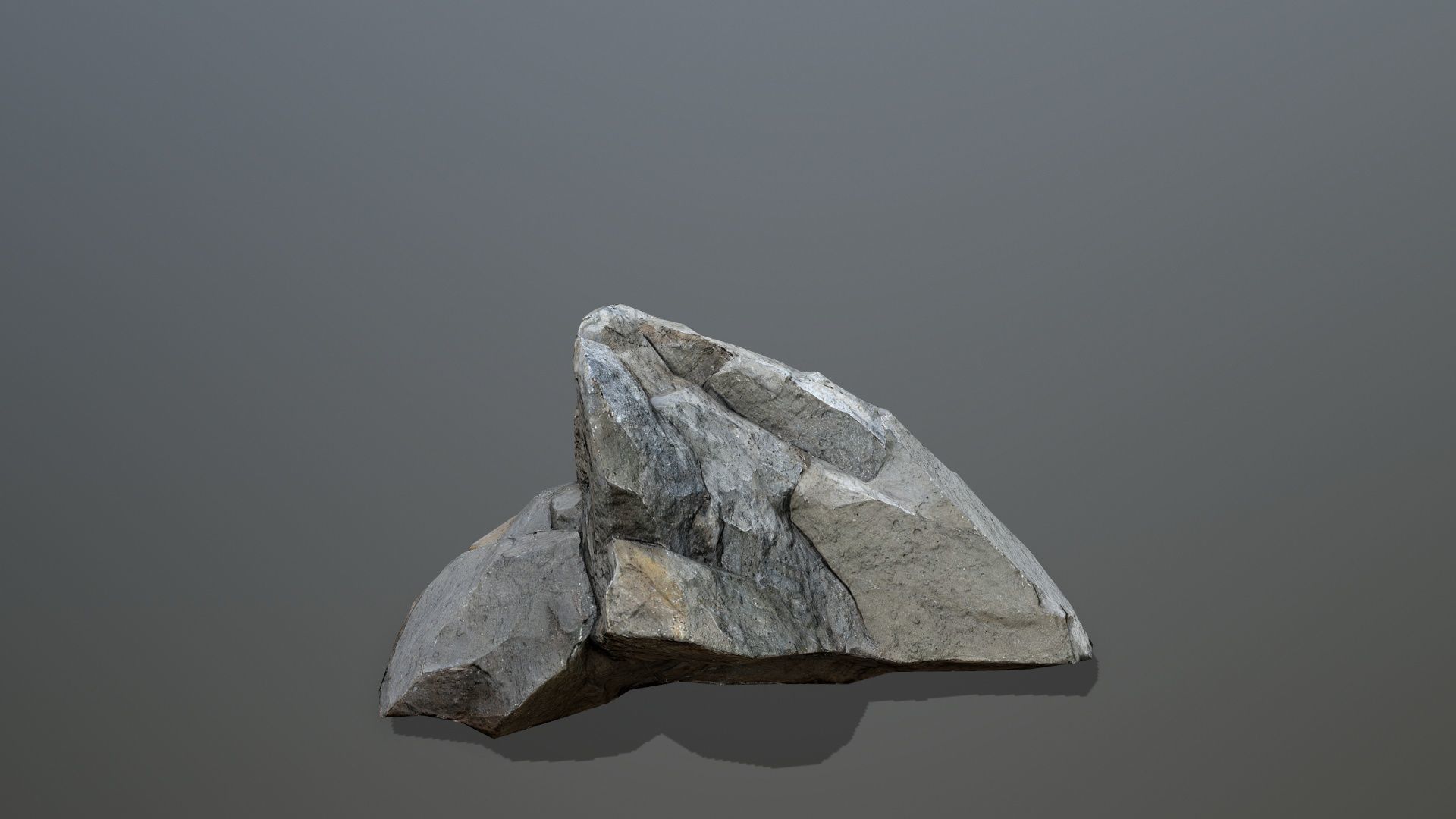River Stones Low-poly 3D model_6