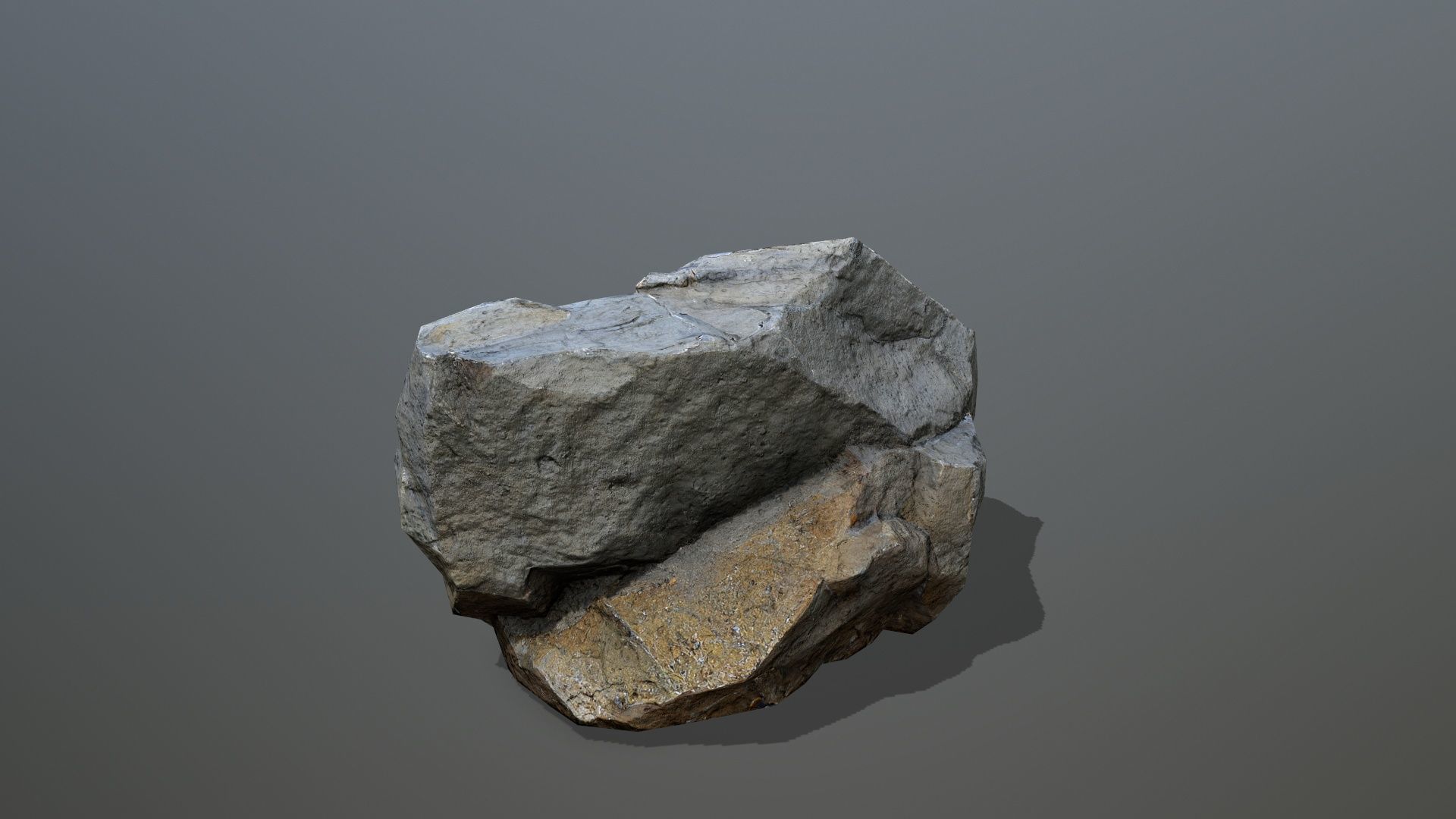 River Stones Low-poly 3D model_5