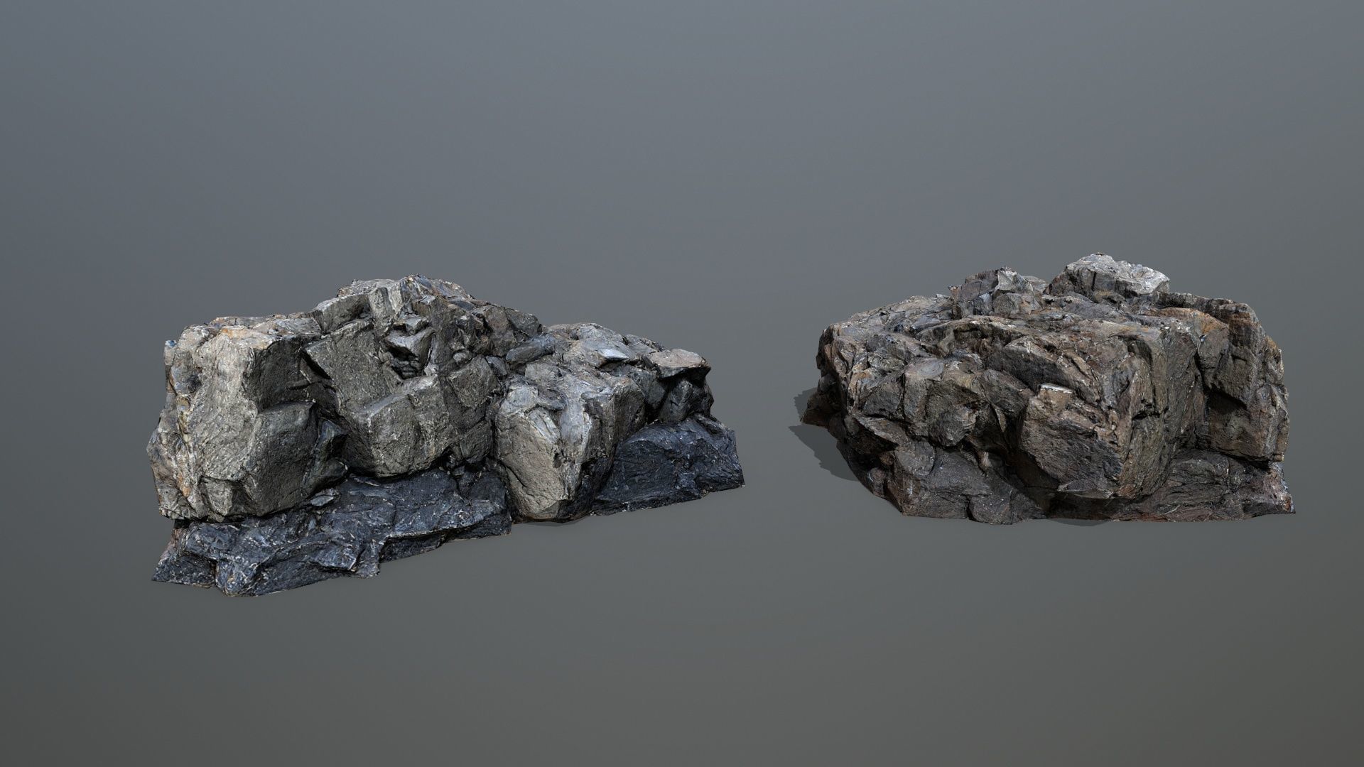 River Stones Low-poly 3D model_12