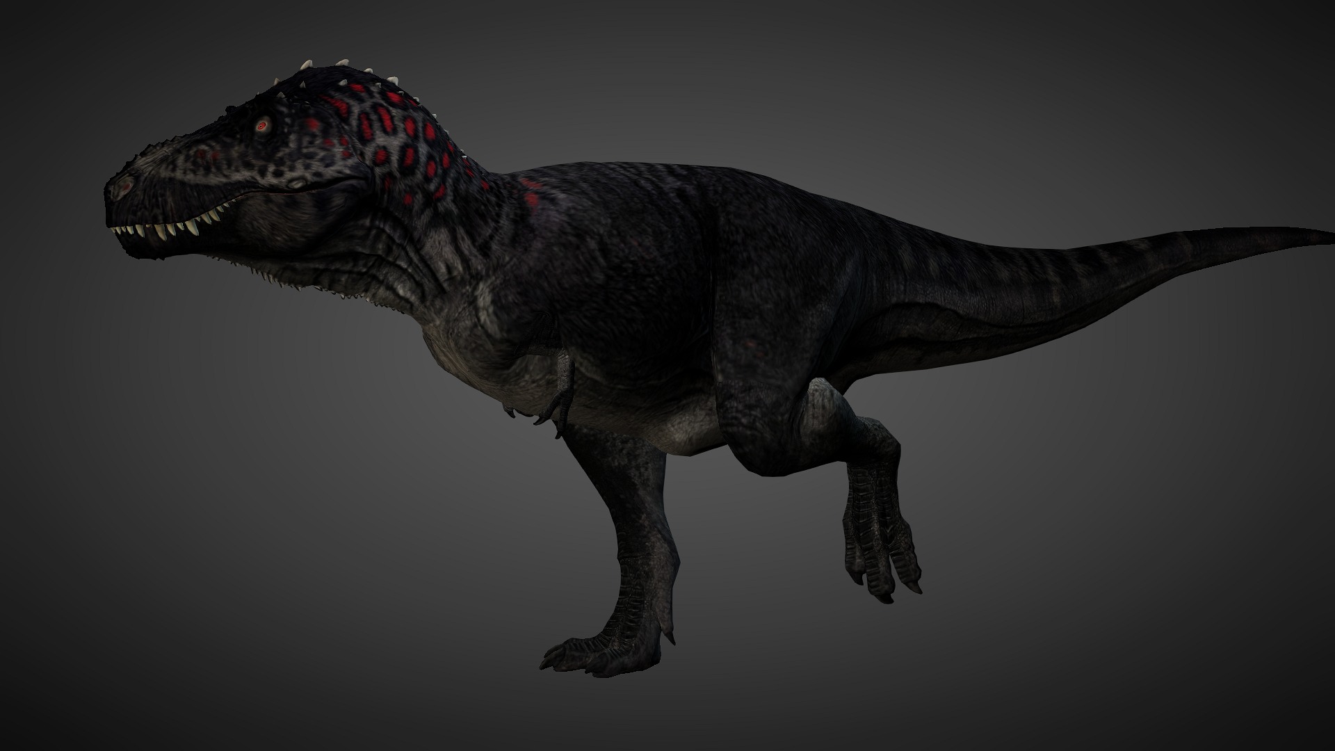 T rex animated 3d model Low-poly 3D model_1