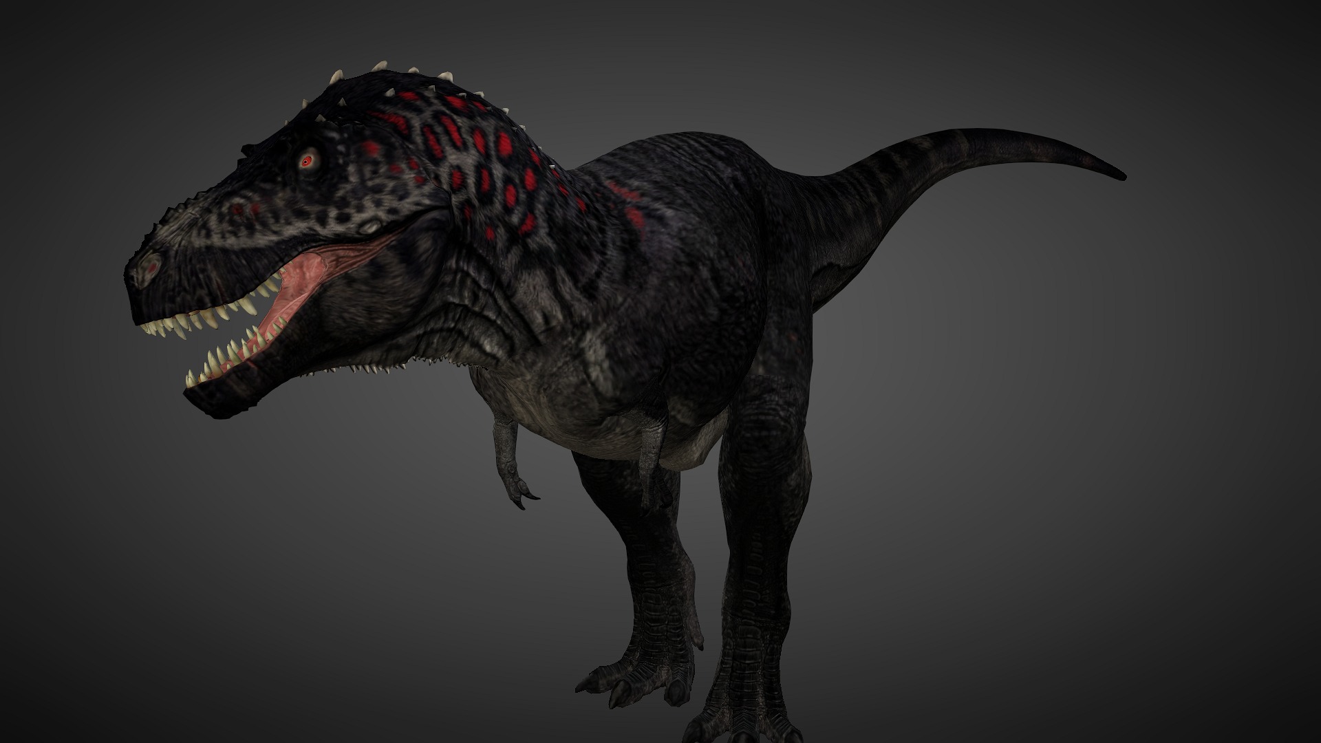 T rex animated 3d model Low-poly 3D model_3
