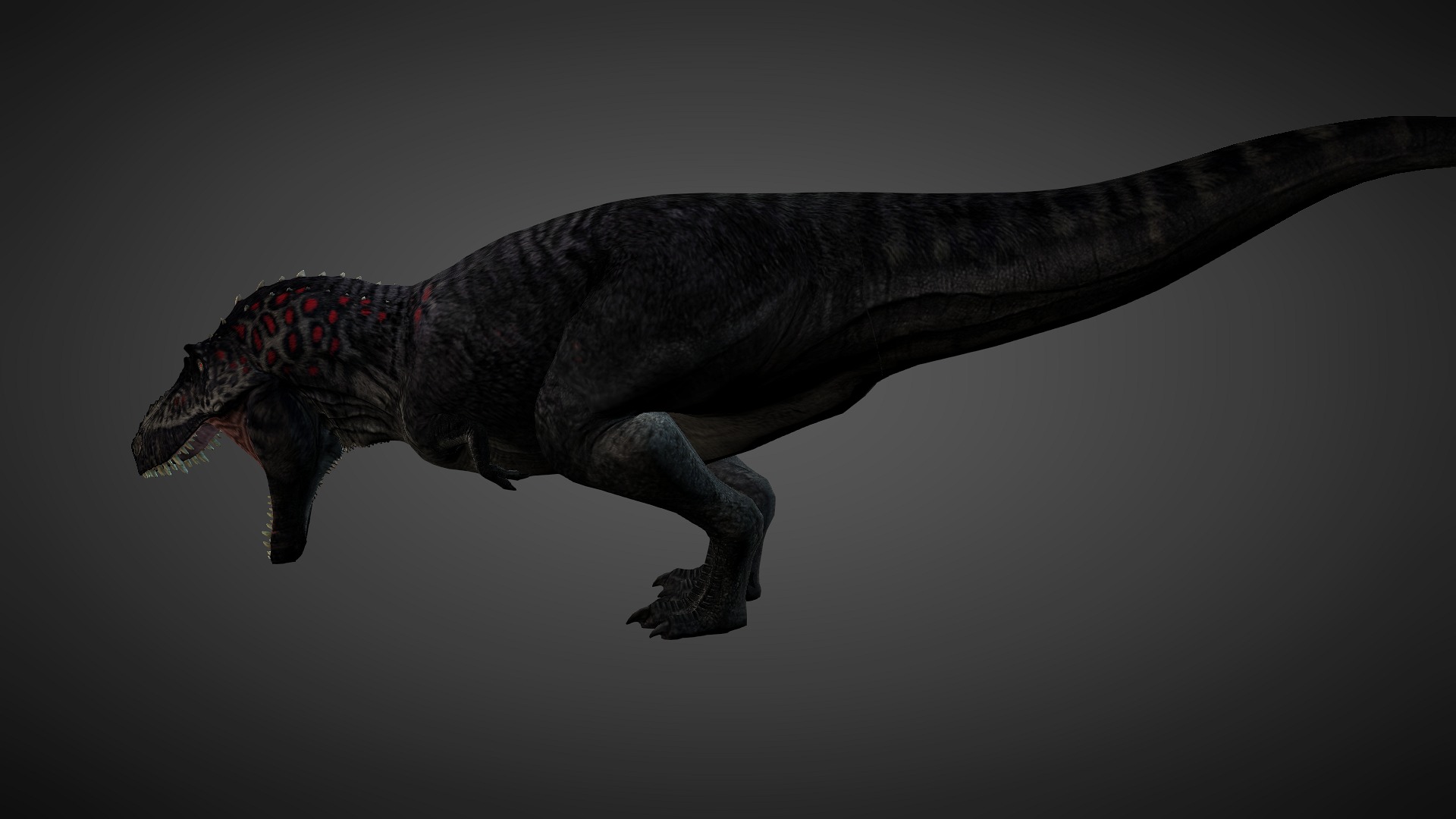 T rex animated 3d model Low-poly 3D model_11