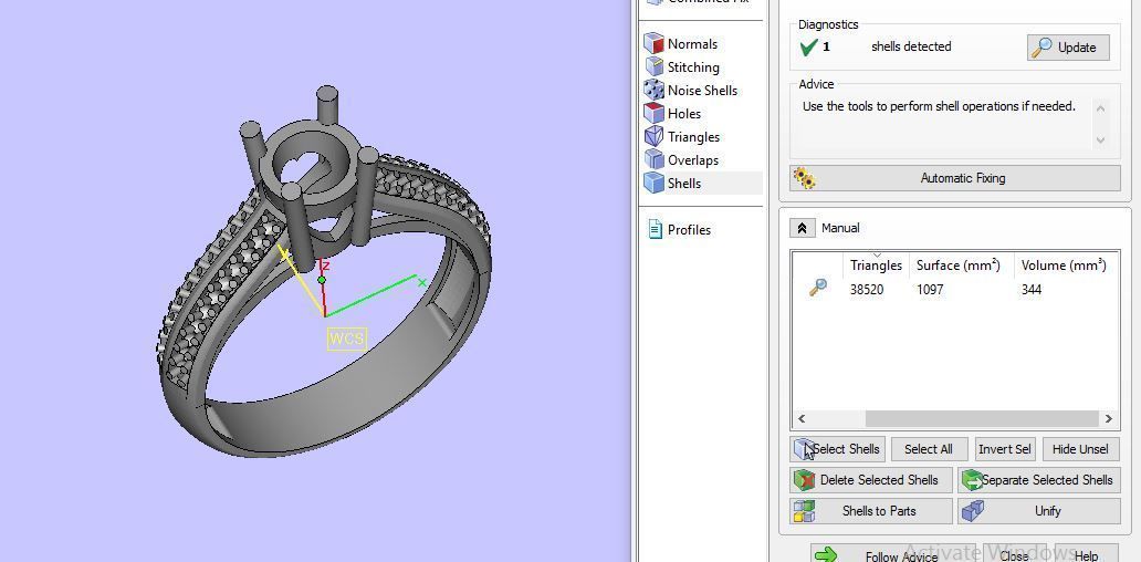 Beautiful wedding ring 3D print model_18