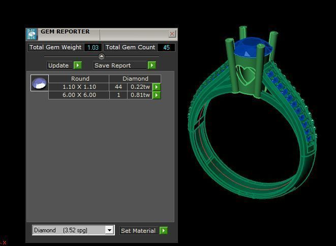 Beautiful wedding ring 3D print model_15