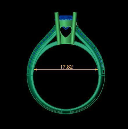 Beautiful wedding ring 3D print model_11