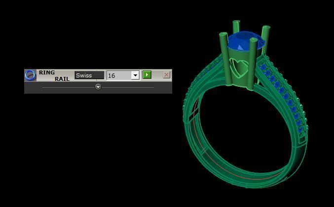 Beautiful wedding ring 3D print model_14