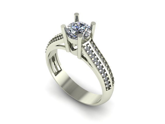 Beautiful wedding ring 3D print model_1