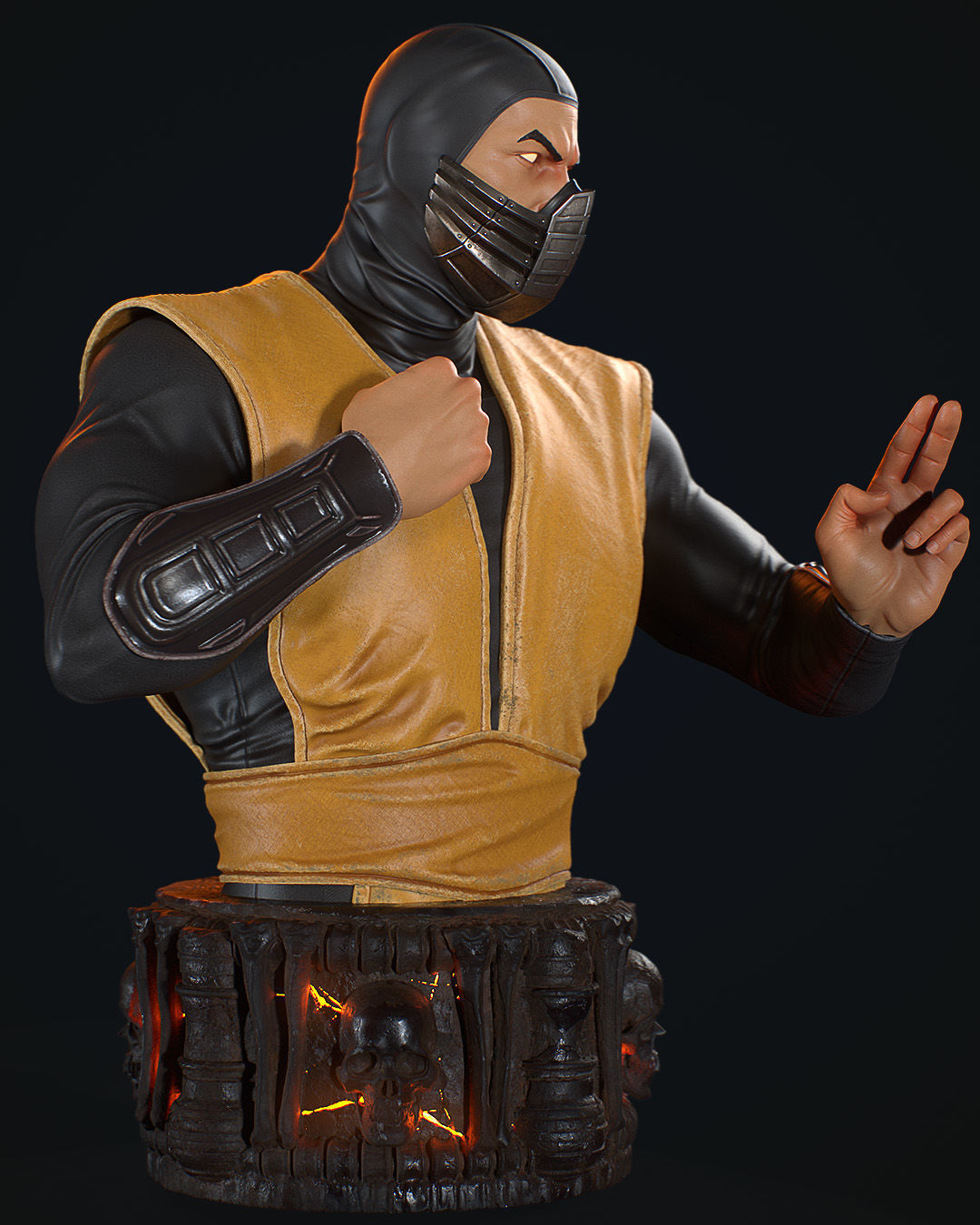 MORTAL KOMBAT BUST 3D print model_6