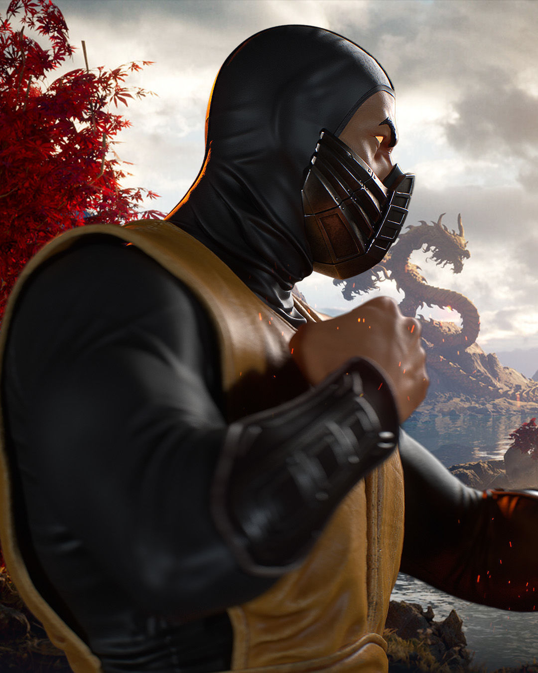 MORTAL KOMBAT BUST 3D print model_1