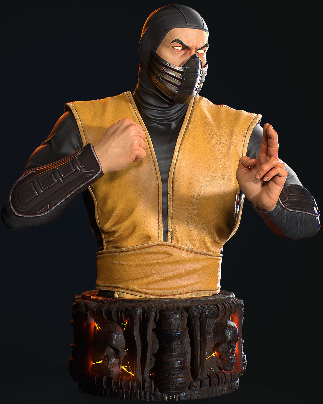 MORTAL KOMBAT BUST 3D print model_5