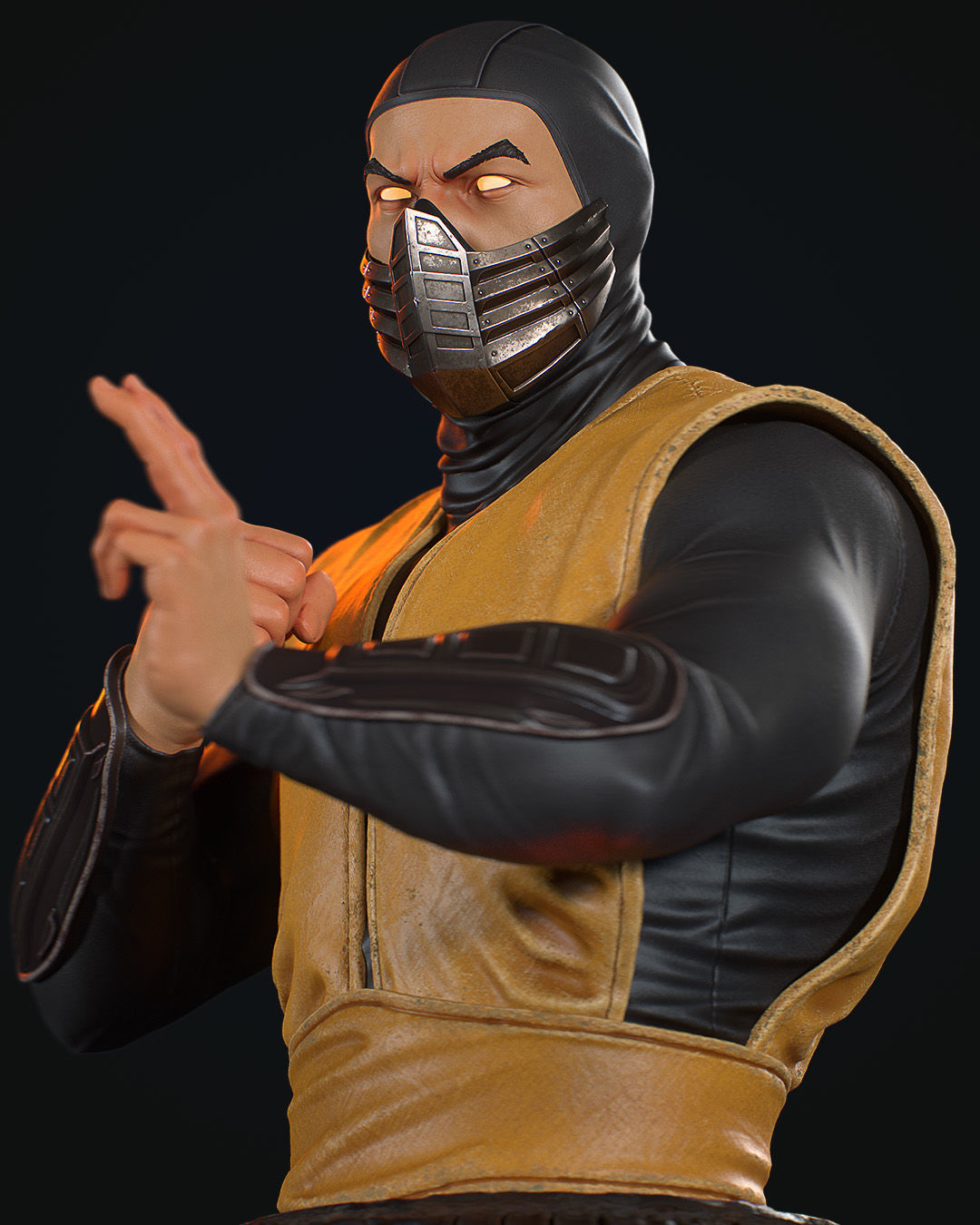 MORTAL KOMBAT BUST 3D print model_10