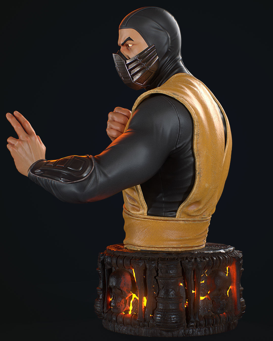 MORTAL KOMBAT BUST 3D print model_9