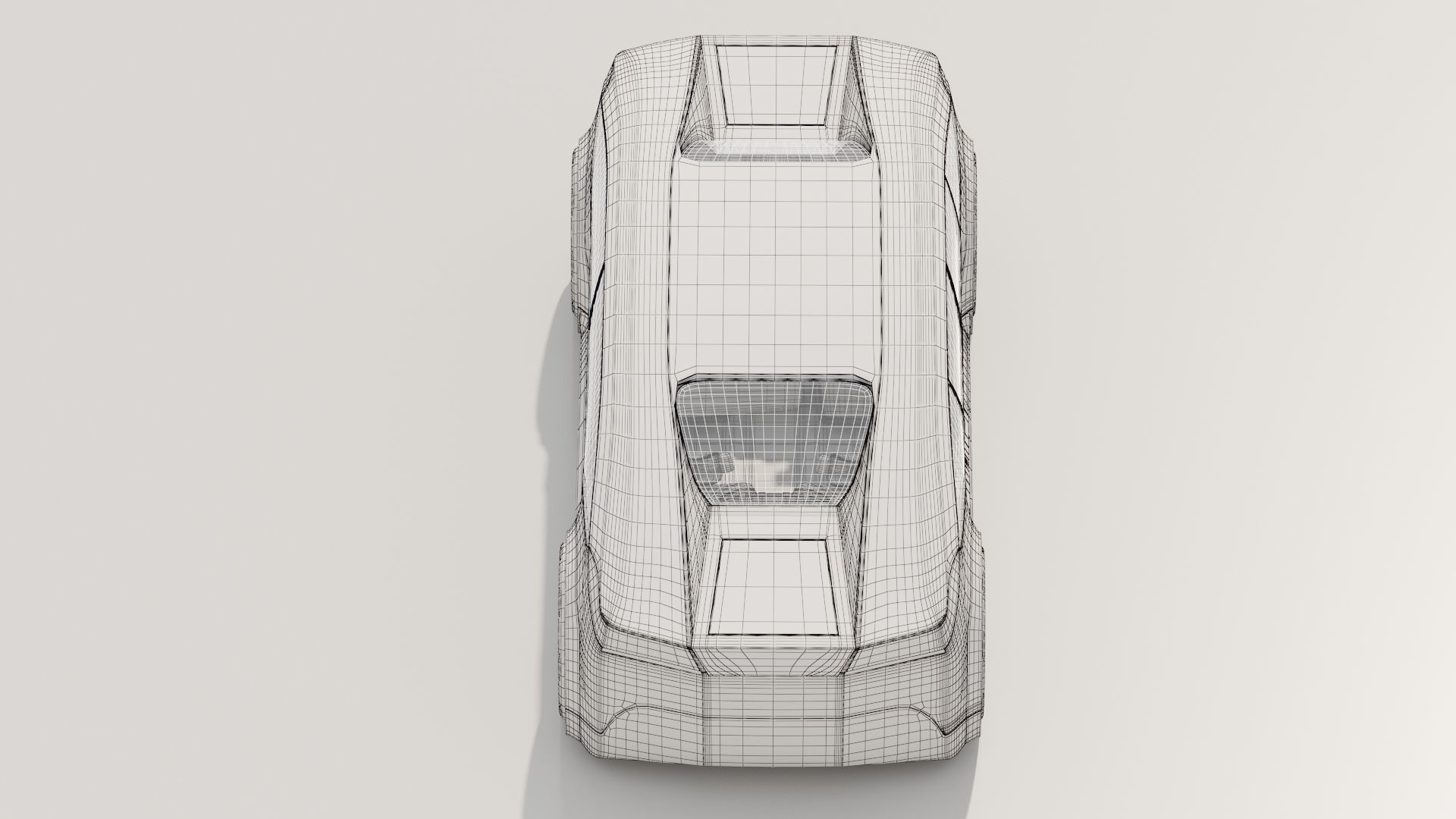 Futuristic electric car concept - driverless vehicle  3D model_24