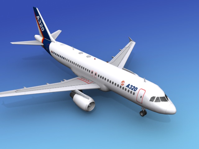 Airbus A320 1 3D model_8