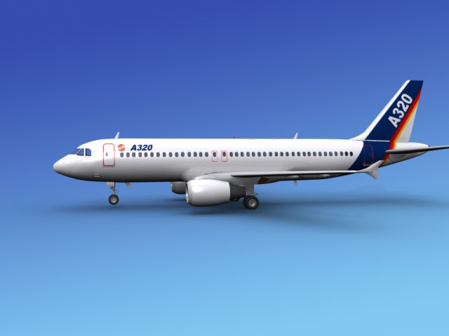 Airbus A320 1 3D model_1