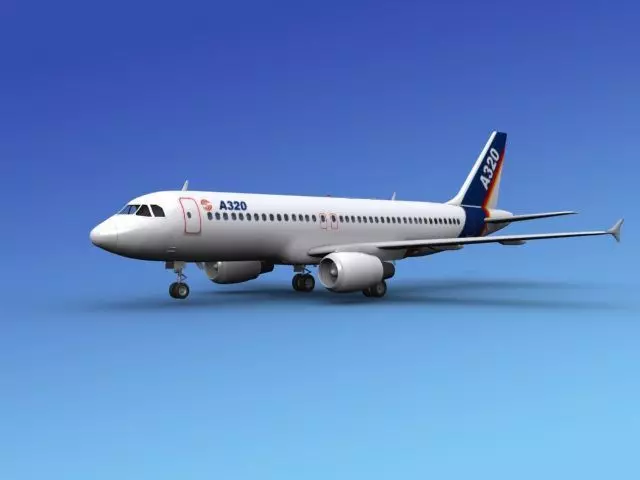 Airbus A320 1 3D model_0