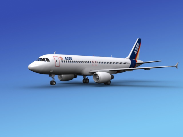 Airbus A320 1 3D model_10