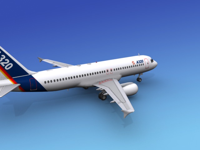 Airbus A320 1 3D model_6