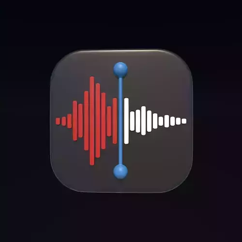 Sound wave icon 3D model
