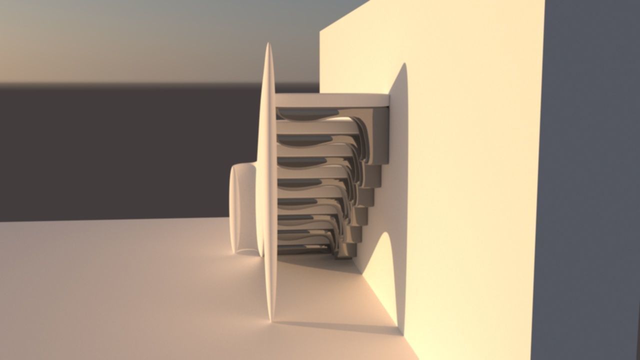 Organic stairs 3D model_8