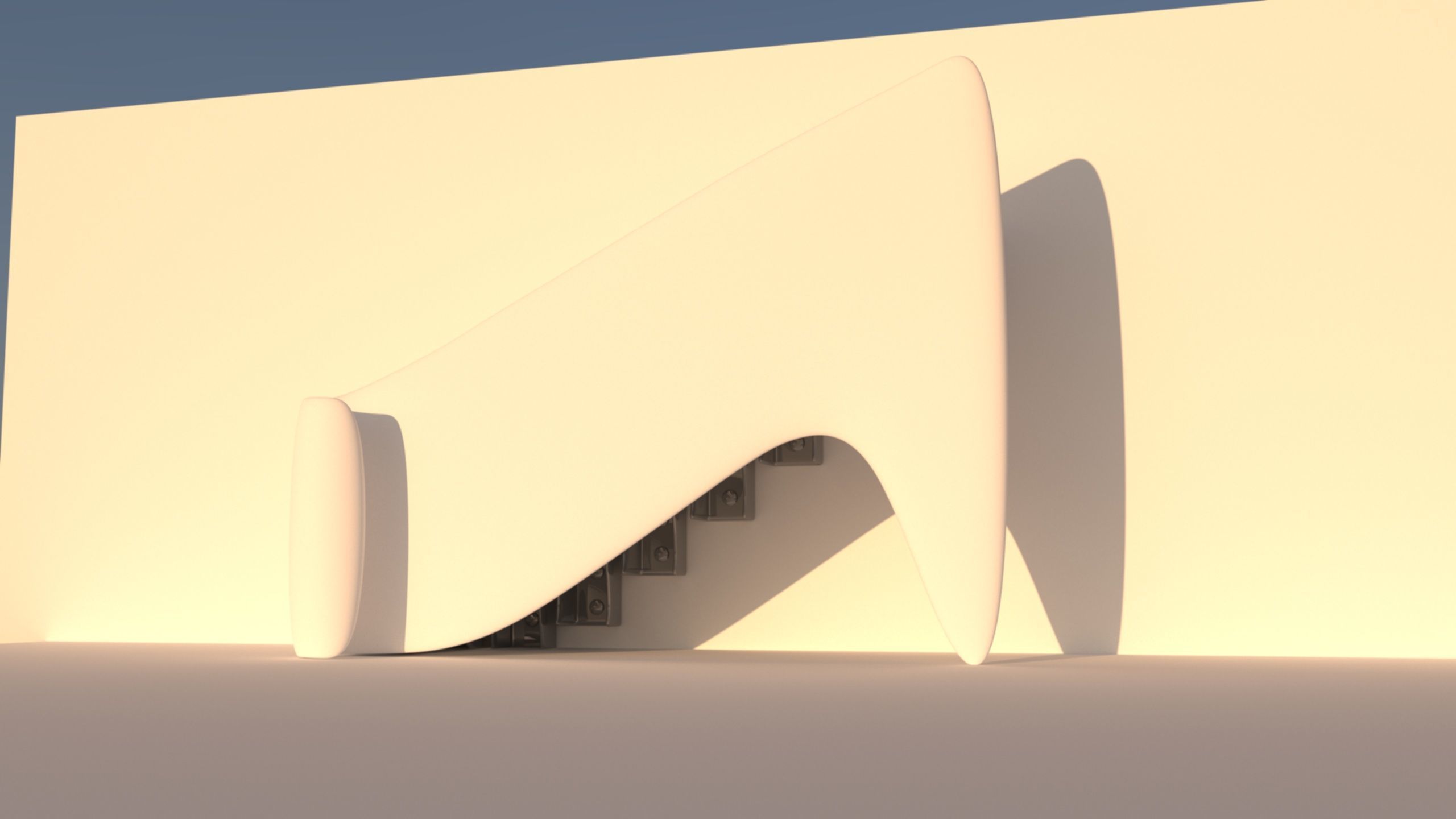 Organic stairs 3D model_2