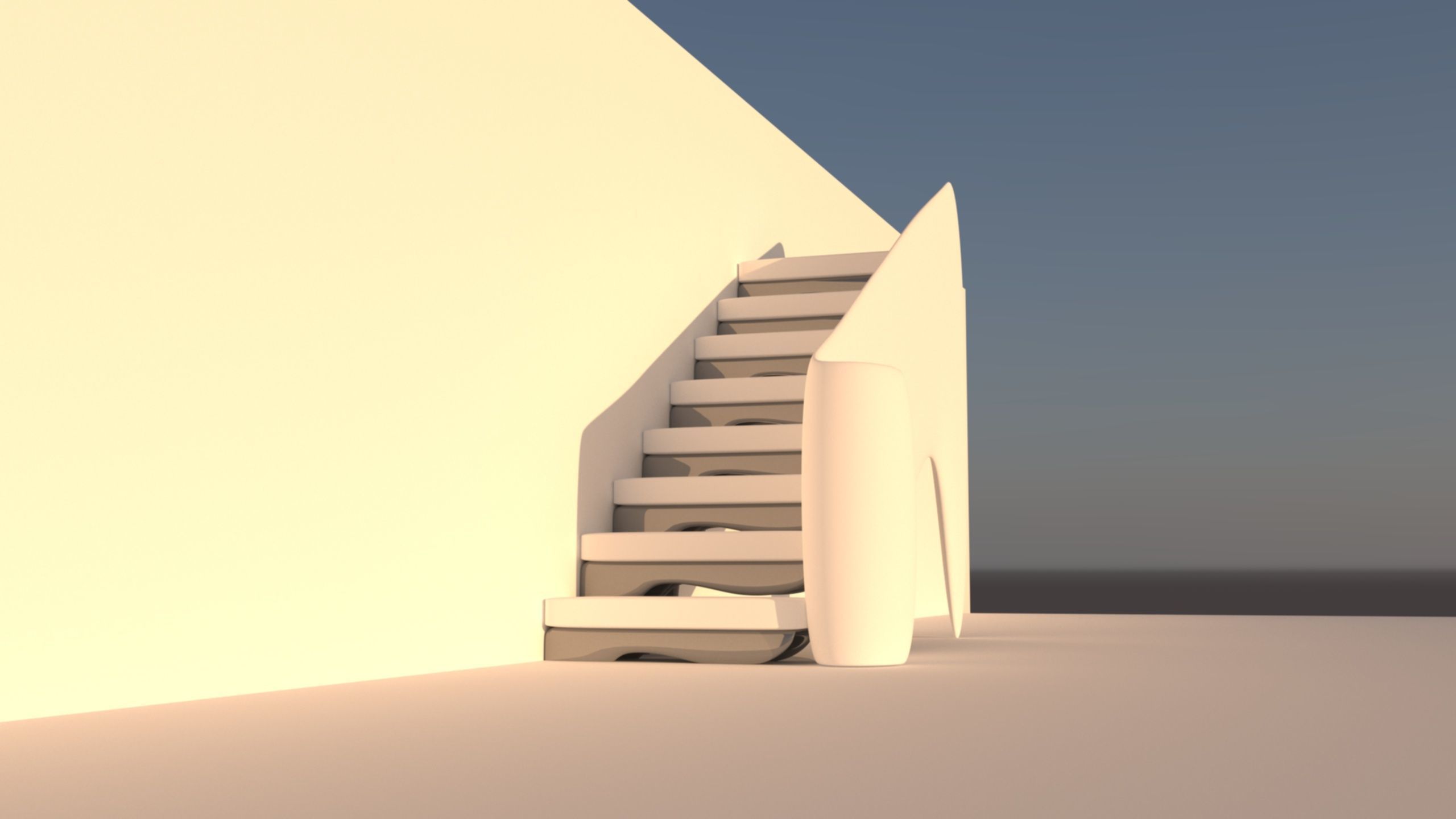 Organic stairs 3D model_10